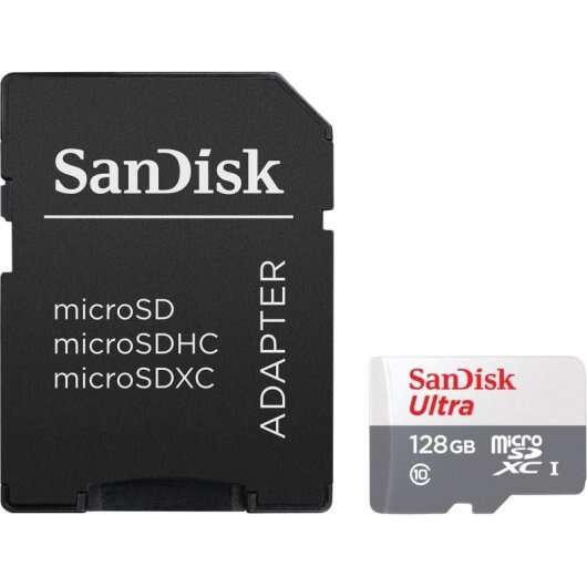 Sandisk Ultra Tarjeta Micro Sdxc 128Gb Uhs-I U1 Clase 10 100Mb/S + Adaptador Sd