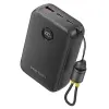 Vention Powerbank de 20000mAh - Potencia de Salida hasta 22.5W - USB-A - USB-C - Pantalla LED - Cable USB-C de 17cm - Apto para Viajes Aereos - Color Negro