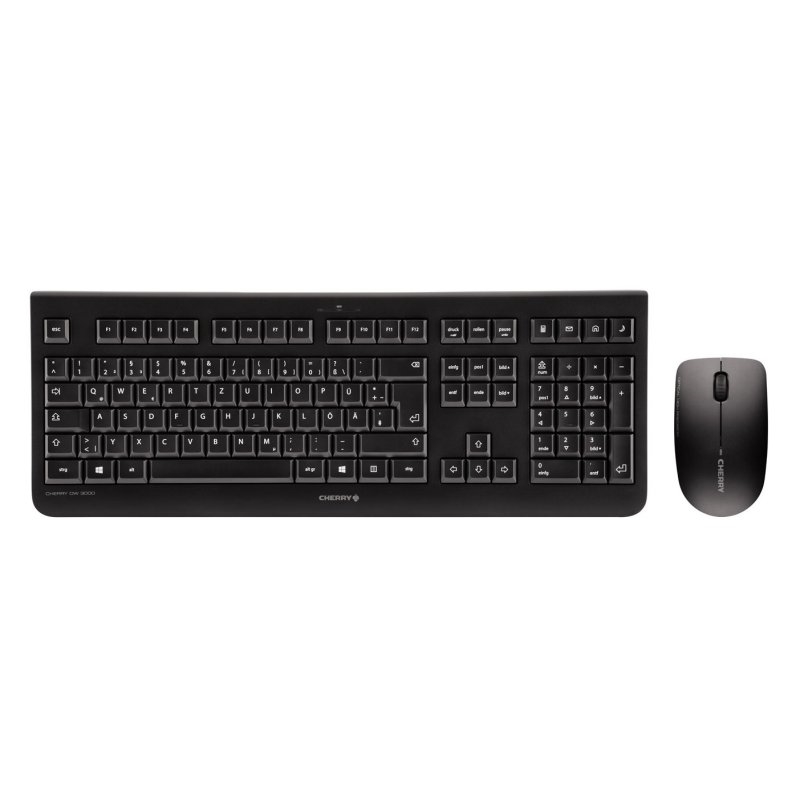Cherry Teclado+Ratón Inalámbrico Inglés Dw3000 Neg