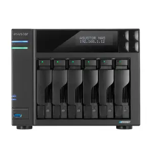ASUSTOR Lockerstor AS6706T V2 NAS 6 Bahías 3.5" Celeron N5105 4GB 4xM.2 NVMe 2x2.5GbE HDMI RAID