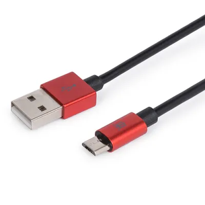 Maillon Technologique Cable USB 1 m USB 2.0 A a Micro-USB B Rojo