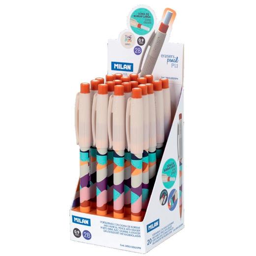 Milan Portaminas Pl1 Serie The Gun 0.9Mm 2B C/Surtidos Caja Expositora 20 Ud