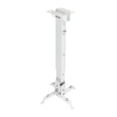 Tooq Soporte Universal de Techo para Proyector Inclinable y Giratorio 20Kg Blanco