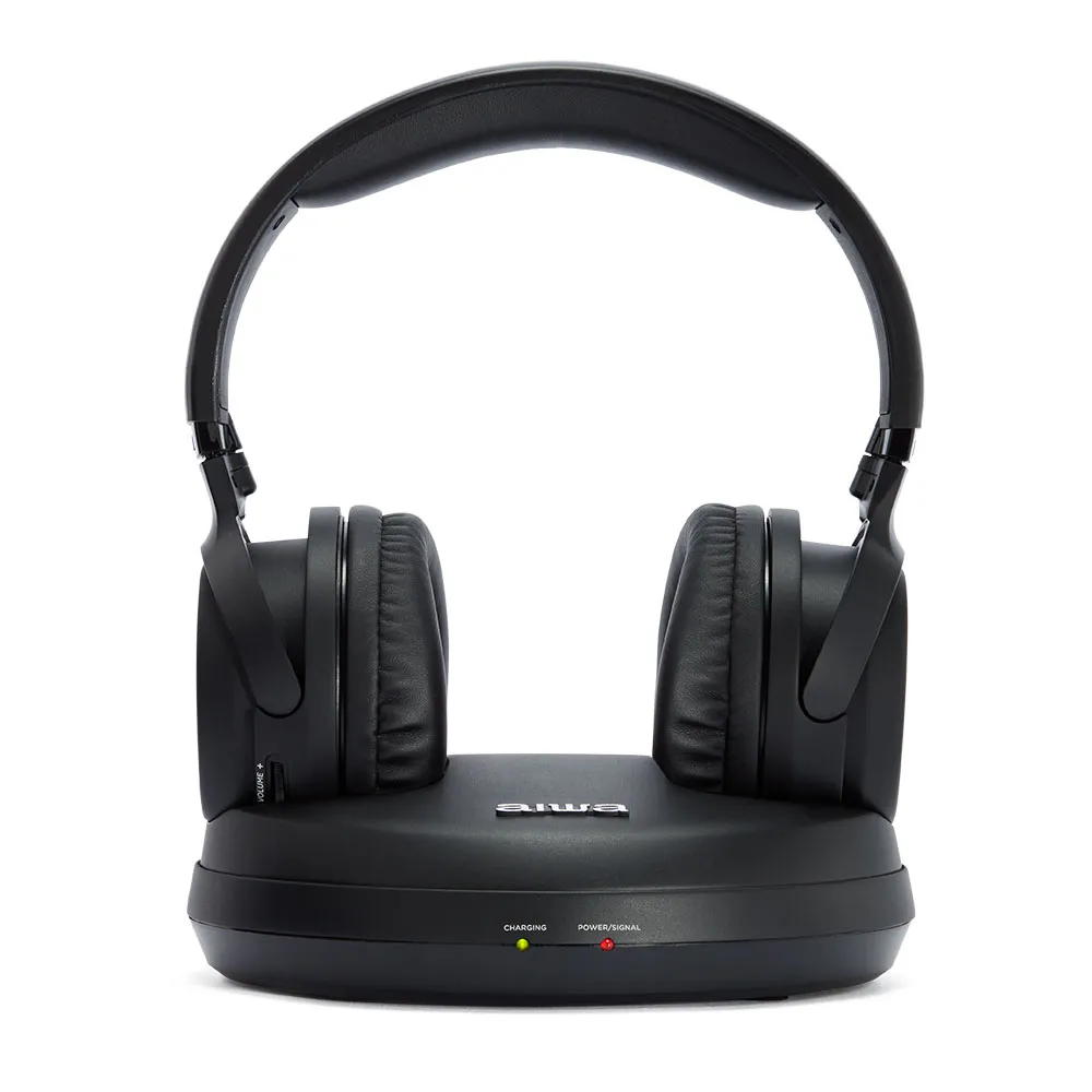 AIWA WHF-930D Auriculares Hi-Fi Inalámbricos con Conexión RCA Óptica, Alcance 100m