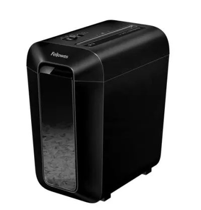 Fellowes LX65 Destructora de Papel Manual P-4 - Destruye Hasta 10 Hojas - 22L - Negro