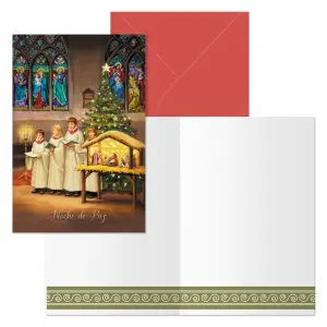 Dohe Coro Pack de 6 Tarjetas de Felicitación Navideña con Sobre 11.5x17cm