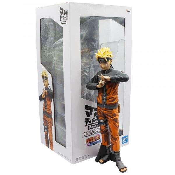 Banpresto Grandista Naruto Shippuden Naruto Uzumaki - Figura De Coleccion - Altura 27Cm Aprox. - Fabricada En Pvc Y Abs