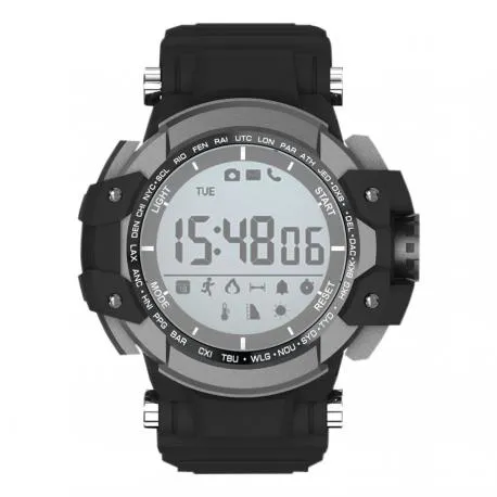 Reloj Inteligente Deportivo Billow Xs15Bk Anti-Shock Ip68 Bt 4.0 G-Sensor Pila Interna 12 Meses Neg
