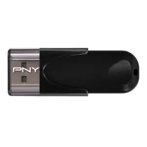 PNY Attaché 4 USB 2.0 64GB Unidad Flash USB Tipo A Negra
