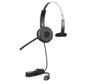 Lenovo 100 Mono USB Headset - Auriculares de Audio Profesional