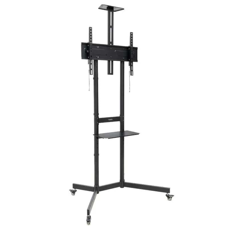 TOOQ Soporte De Suelo Con Ruedas FS1151M-B Para Pantallas De 37" A 70" VESA 600x400 Max 70kg Negro