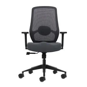 Oqonos Cherg 025 Silla de Oficina Ergonomica con Soporte Lumbar Ajustable y Reposabrazos 4D