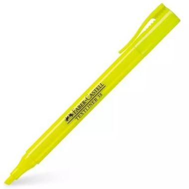 Faber Castell Marcador Fluorescente Textliner 38 Amarillo