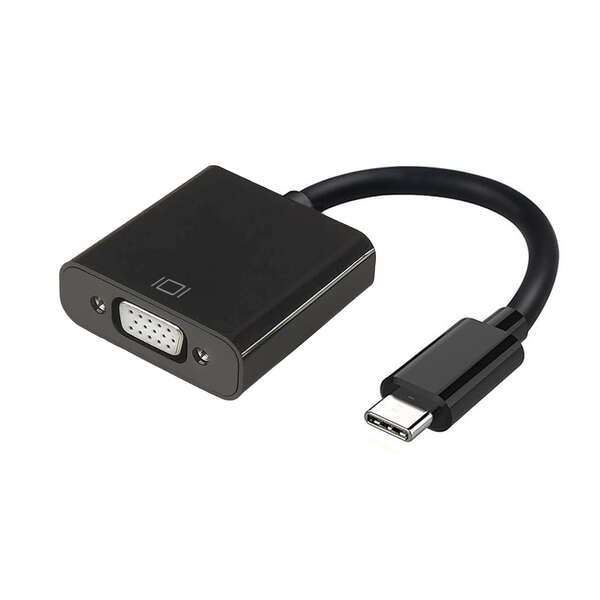Aisens Conversor Usb-C A Vga - Usb-C/M-Hdb15/H - 15Cm - Color Negro