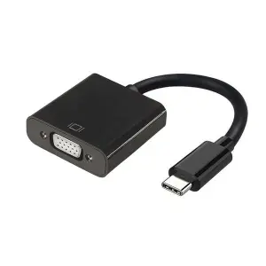 Aisens Convertidor USB-C a VGA HDB15/M Negro 15 cm