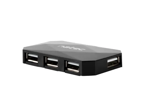 NATEC NHU-0647 Hub USB 2.0 480 Mbit/s Negro