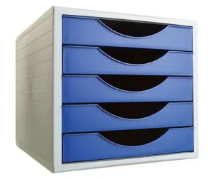 Archivo 2000 Módulo Archivotec 5 Cajones Formato DIN A4 Azul 340x270x260 mm