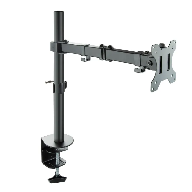 Tooq Soporte de Mesa con Brazo Articulado para Monitor 13"-32", Giratorio e Inclinable, VESA 100x100mm, Color Negro