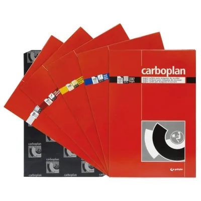 Grafoplas Papel Carbón Y De Calcar Carboplan 210X330Mm Pack 10H Negro