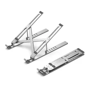 Vention Soporte Para Portátiles Hasta 17" - Aluminio Antideslizante Ajustable Plata
