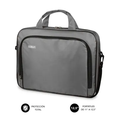 Subblim Estuche Oxford Portátil 11" A 12.5" - Protección Reforzada - Correas Ajustables -  Bolsillo Exterior - Color Gris