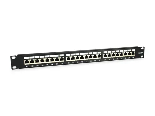 Patch Panel 24 Puertos Categoria 6A 1U Color Negro 326625