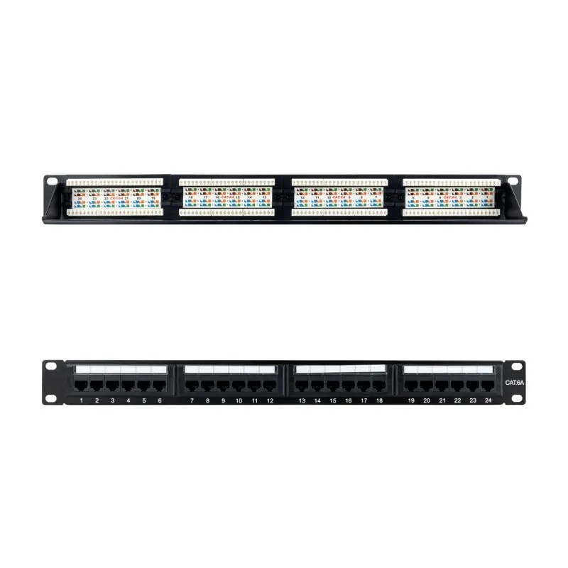 Nanocable Panel Parcheo 24P Cat.6A Utp 19"1U Dual