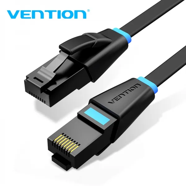 Vention Cable De Red Plano Utp Rj45 Cat.6A - 8M - Color Negro