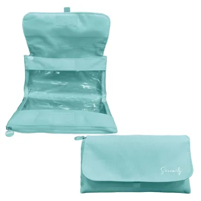 Dohe Portatodo Doble Serenity con Solapa y Bolsillo Interior - 22x11x6cm - Verde