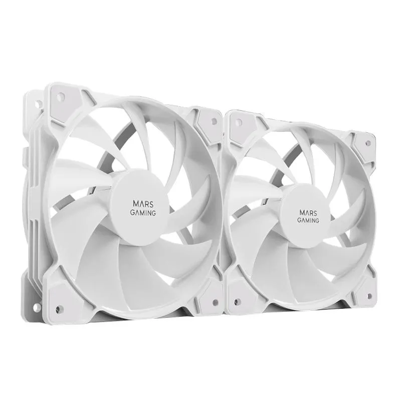 Mars Gaming Kit 2 Ventiladores Internos MF-PROX2 White Ultra Silenciosos FDB Bearing
