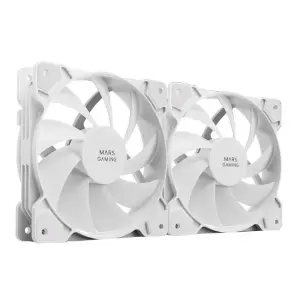 Mars Gaming Kit 2 Ventiladores Internos MF-PROX2 White Ultra Silenciosos FDB Bearing