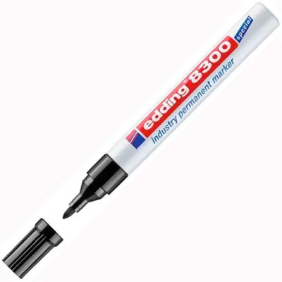 Edding 8300 Rotulador Permanente Industrial Punta Redonda 1.5-3mm Color Negro