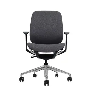 Cromad Zenith Collection Silla de Oficina Ergonomica con Piston de Gas Grado 4, Color Negro