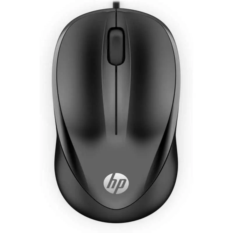 HP Ratón USB 1200dpi Ambidiestro 3 Botones Cable 1.50m Color Negro