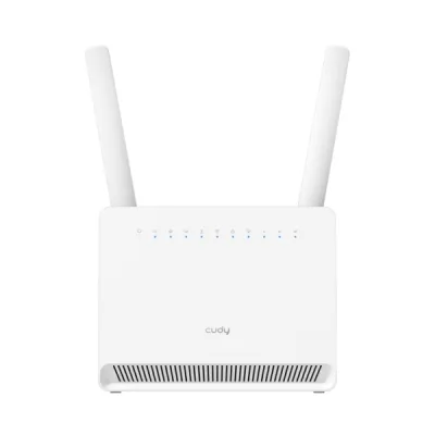 Cudy Router WiFi 4G LTE Cat 12 AX3000, Velocidad Hasta 1000Mbps, 4 Puertos, 1 Ranura Nano SIM, Blanco