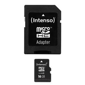 Intenso Micro SD 16GB Clase 10 con Adaptador
