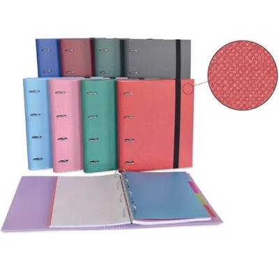 Senfort Carpeta Anillas 4x30mm Ringbook A4 120H con Recambio y 4 Separadores Cotton