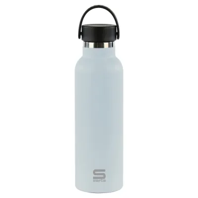 Safta Botella Termo 600ml Acero Inoxidable Asa Superior Color Azul Claro