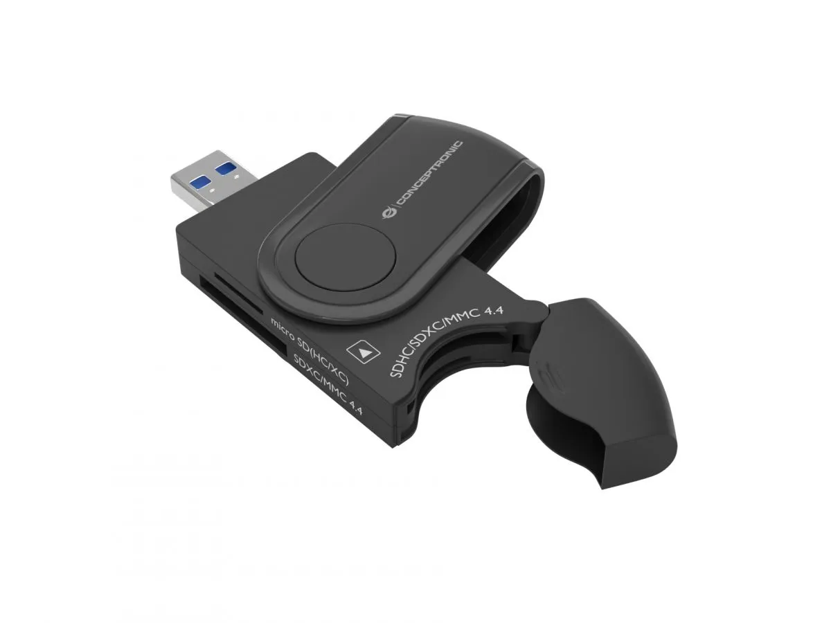 Conceptronic Bian04B: Lector De Tarjetas Usb 3.0 Rápido Y Versátil