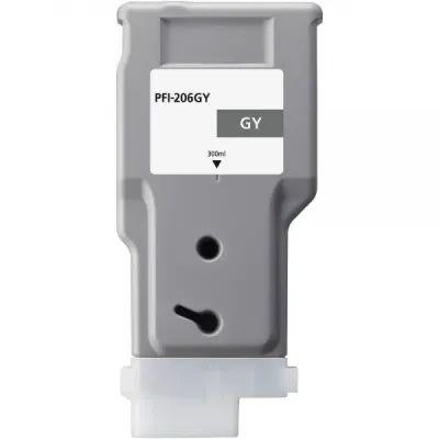 Canon PFI206 Gris Cartucho de Tinta Pigmentada Compatible Reemplazo PFI206GY