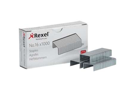 Rexel Caja De 1000 Grapas 24/6 Nº16 - Hasta 20 Hojas - Acero De Alta Calidad - Patilla De 6Mm
