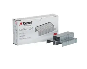 Rexel Caja de 1000 Grapas 24/6 Nº16 Acero Alta Calidad Patilla 6mm