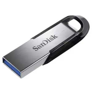 Sandisk Ultra Flair Memoria USB 3.0 256GB - Hasta 150MB/s de Transferencia - Diseño Metalico - Color Acero/Negro (Pendrive)