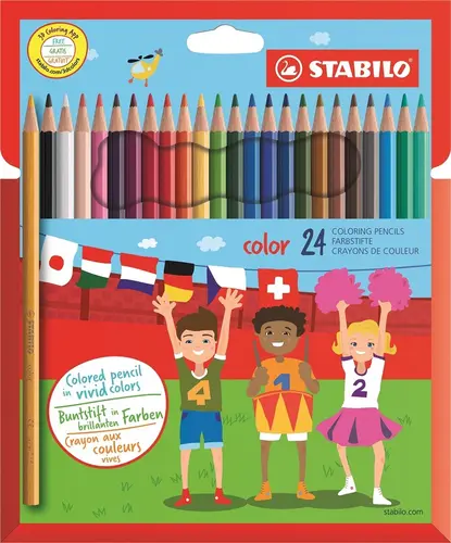 Stabilo Color Pack 24 Lápices de Colores Mina 2.5mm Colores Surtidos