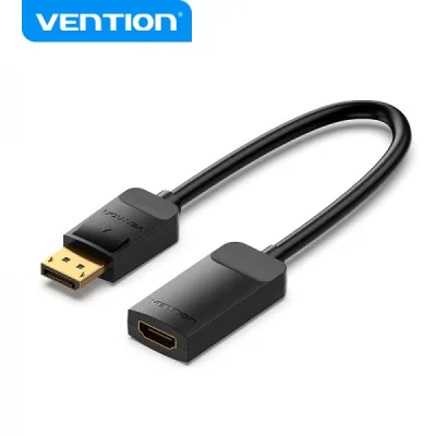 Vention Conversor DP Macho a HDMI Hembra 4K 60Hz 0.15m Negro