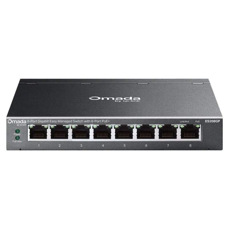 TP-Link Switch 8xGbE PoE+ Acero Desktop ES208GP