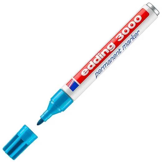 Edding Marcador Permanente 3000 Azul Claro