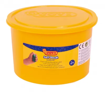 Jovi Pasta de Modelaje Blandiver 460gr - Blanda y Flexible - Color Amarillo