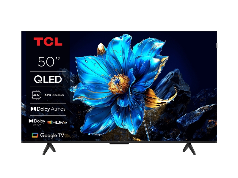 Tcl 50P7K Televisor Smart Tv 50" Qled Ultrahd 4K Hdr - Google Tv, Wifi, Hdmi, Usb 2.0, Ethernet, Bluetooth - Vesa 300X300Mm