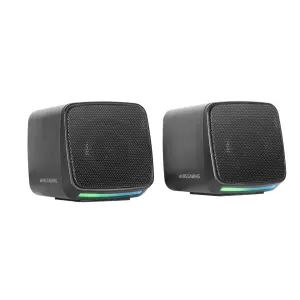 Mars Gaming Altavoces 2.0 MSPRO Negro 10W USB + Jack Control de Volumen RGB